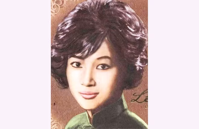 Ca sĩ Lệ Thu thời trẻ.