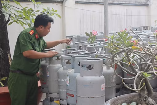Xác minh hàng nghìn vỏ bình gas bị chiếm giữ ảnh 3