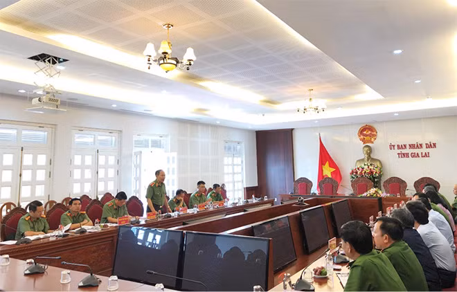 Tại buổi công bố, UBND tỉnh Gia Lai đồng tình và thống nhất với kế hoạch thanh tra của Bộ Công an.