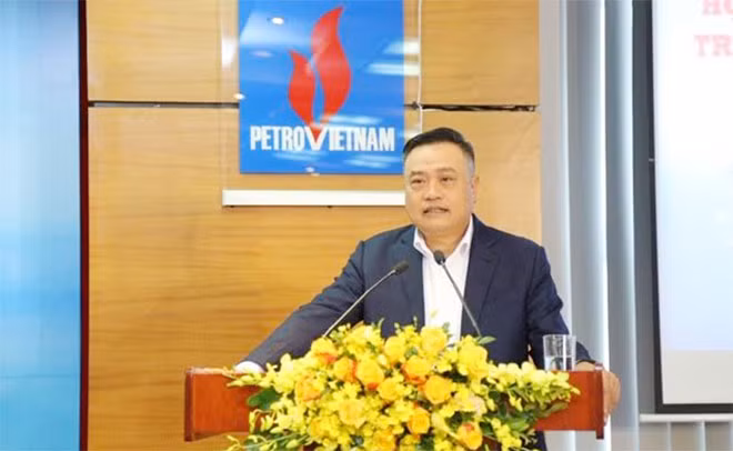 Đồng chí Trần Sỹ Thanh – Chủ tịch PVN phát biểu tại Hội nghị.