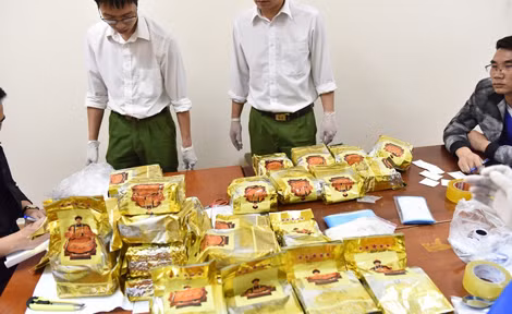 Số ma túy đá thu giữ. Số ma túy đá thu giữ.