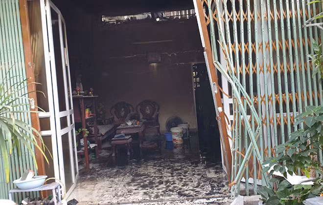 Hiện trường vụ cháy thương tâm