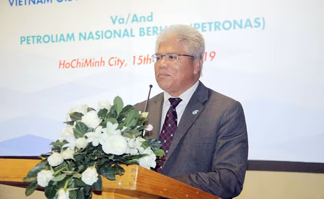 Ông Maliki Kamal Yasin, Phó Tổng giám đốc Petronas phát biểu