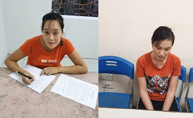 2 Đối tượng mua bán trẻ em: Lương Thị Kháy và Lô Thị Thanh.