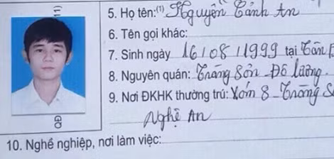 Đối tượng Nguyễn Cảnh An