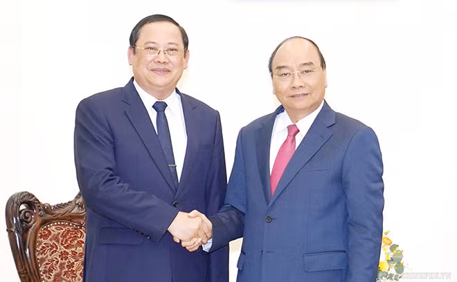Thủ tướng Nguyễn Xuân Phúc tiếp Phó Thủ tướng, Bộ trưởng Bộ KH&ĐT Lào Sonsay Siphandone. Ảnh: VGP/Quang Hiếu. Thủ tướng Nguyễn Xuân Phúc tiếp Phó Thủ tướng, Bộ trưởng Bộ KH&ĐT Lào Sonsay Siphandone. Ảnh: VGP/Quang Hiếu.