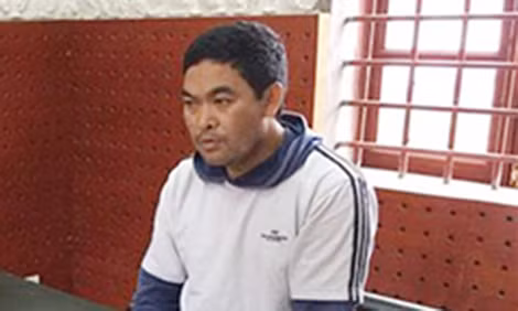 Đối tượng Phủ tại cơ quan Công an.