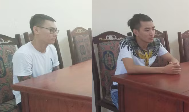 Các đối tượng tại cơ quan điều tra.