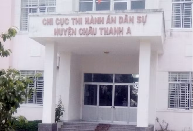Chi cục thi hành án dân sự huyện Châu Thành A, tỉnh Hậu Giang.