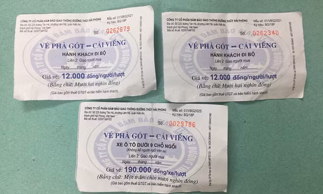 Vé quay vòng được cơ quan Công an thu giữ.