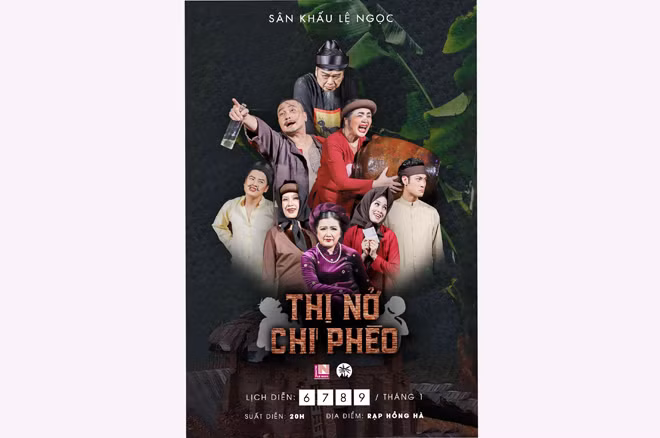 Poster vở kịch "Thị Nở và Chí Phèo" của sân khấu Lệ Ngọc. Poster vở kịch "Thị Nở và Chí Phèo" của sân khấu Lệ Ngọc.