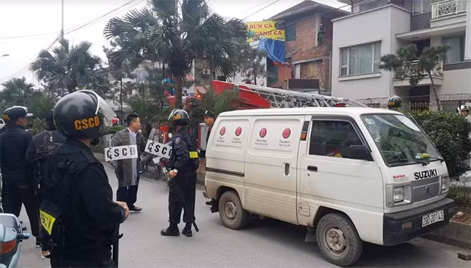 Hiện trường vụ việc.