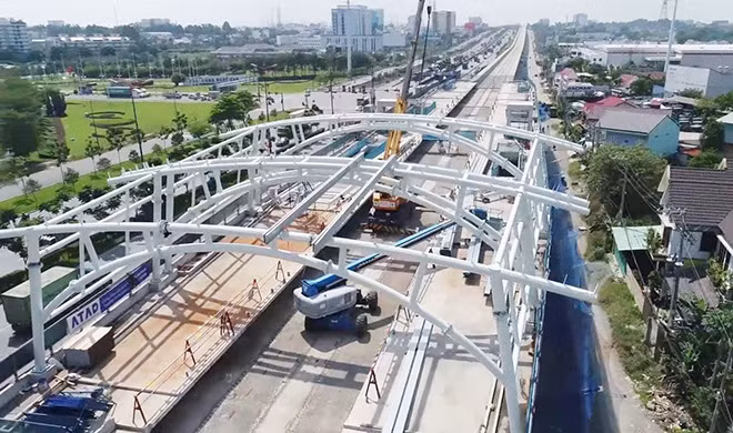 Tuyến metro số 1 đang được TP Hồ Chí Minh đẩy nhanh tiến độ để kịp về đích.