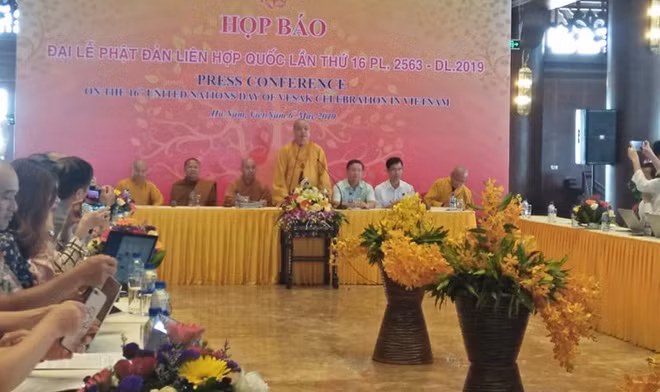 Họp báo Đại lễ Vesak 2019 tại Hà Nam ngày 6-5