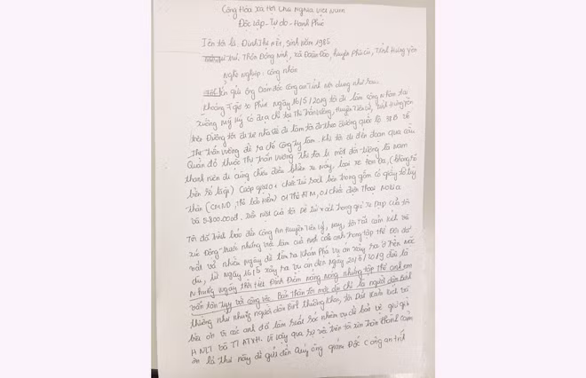 Thư cảm ơn của chị Nết.