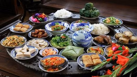 Cơm Tết ở Việt Nam.