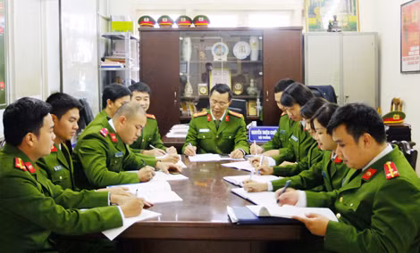 Một buổi họp án của Phòng CSĐT tội phạm về ma túy Công an TP Hà Nội.