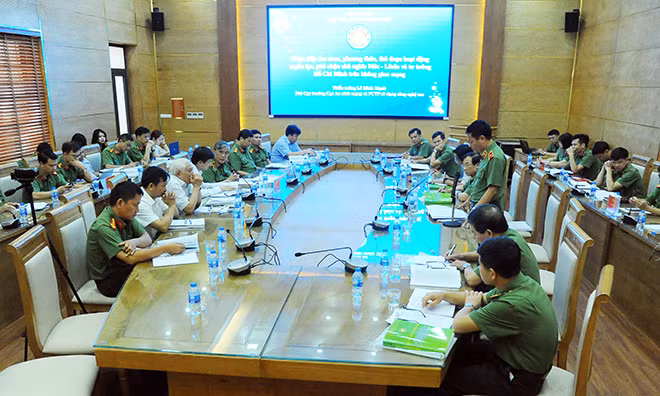 Một buổi Hội thảo của Học viện An ninh nhân dân với các học giả trong và ngoài ngành.