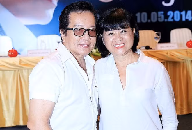 Vợ chồng nghệ sĩ Elvis Phương và Phan Lệ Hoa.