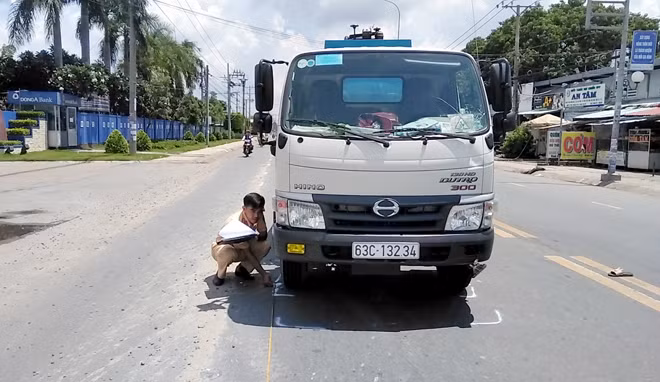 Hiện trường vụ tai nạn.
