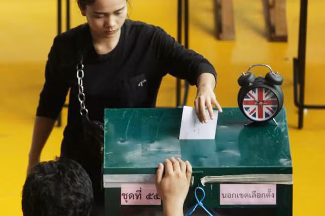 Các điểm bỏ phiếu tại Thái Lan sẽ mở cửa từ 8h đến 17h trong ngày 24-3. Ảnh: Bangkok Post