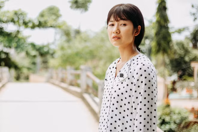 Diễn viên Oanh Kiều - vai Nương trong phim "Bán chồng".