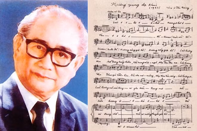 Nhạc sĩ Lưu Hữu Phước và bản nhạc “Hương Giang dạ khúc”.