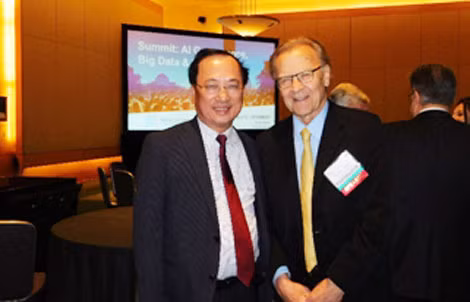 Thứ trưởng Nguyễn Văn Thành gặp ông Thomas Patterson Giáo sư Trường Đại học Harvard tại Hội thảo cấp chính phủ về trí tuệ nhân tạo.