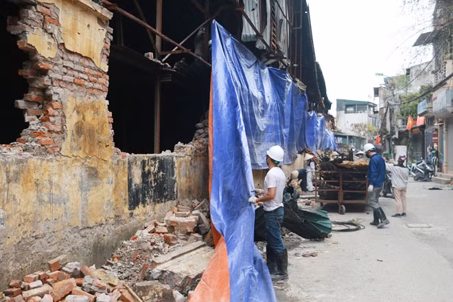 Hiện trường vụ cháy.