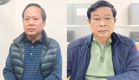 Bị can Trương Minh Tuấn và bị can Nguyễn Bắc Son. Bị can Trương Minh Tuấn và bị can Nguyễn Bắc Son.