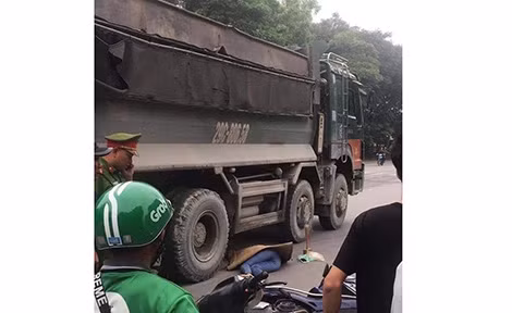 Hiện trường vụ tai nạn.