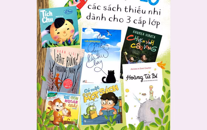 Một số đầu sách bổ ích do phụ huynh và thiếu nhi bình chọn.
