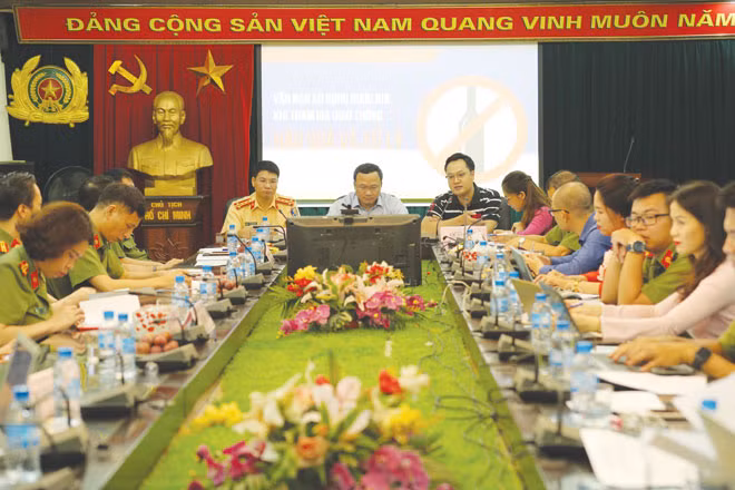 Toàn cảnh cuộc giao lưu trực tuyến.