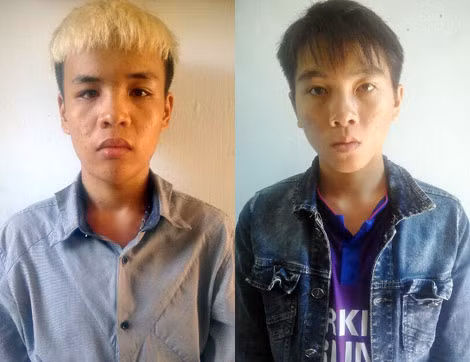 Hào và Dũng tại cơ quan Công an.