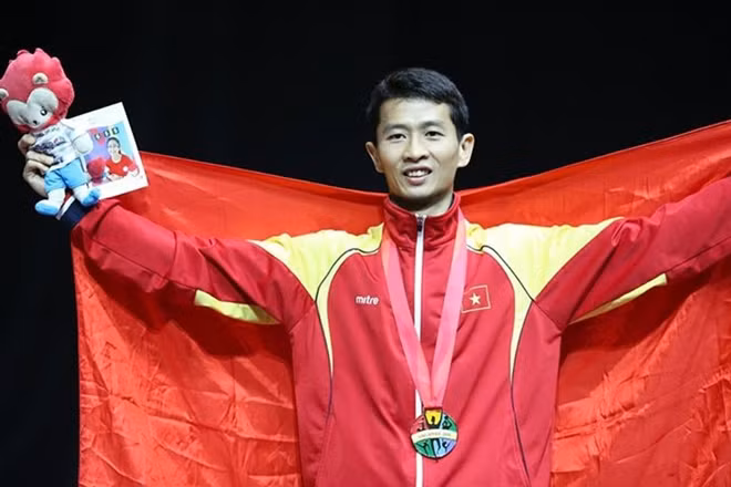 Diệp Ngọc Vũ Minh mở hàng thuận lợi. Ảnh: SEA Games2015.