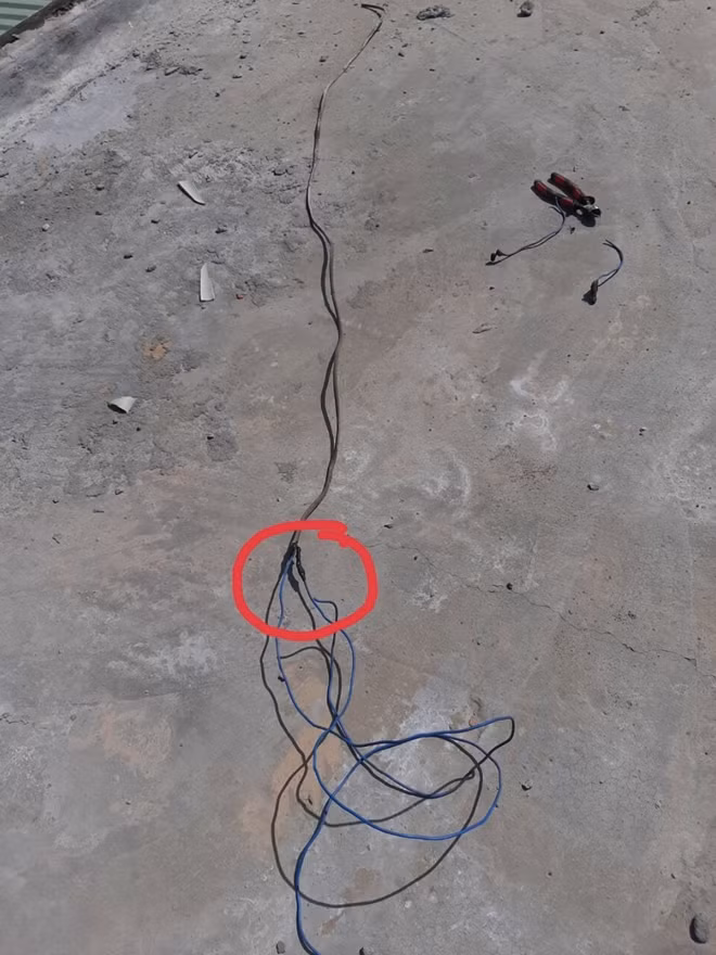 Hiện trường vụ chập, rò rỉ điện tại hộ khách hàng bị “tăng hóa đơn tiền điện bất thường” Trương Thị Th. (ngụ xã Hoà Sơn, huyện Hoà Vang, TP Đà Nẵng).