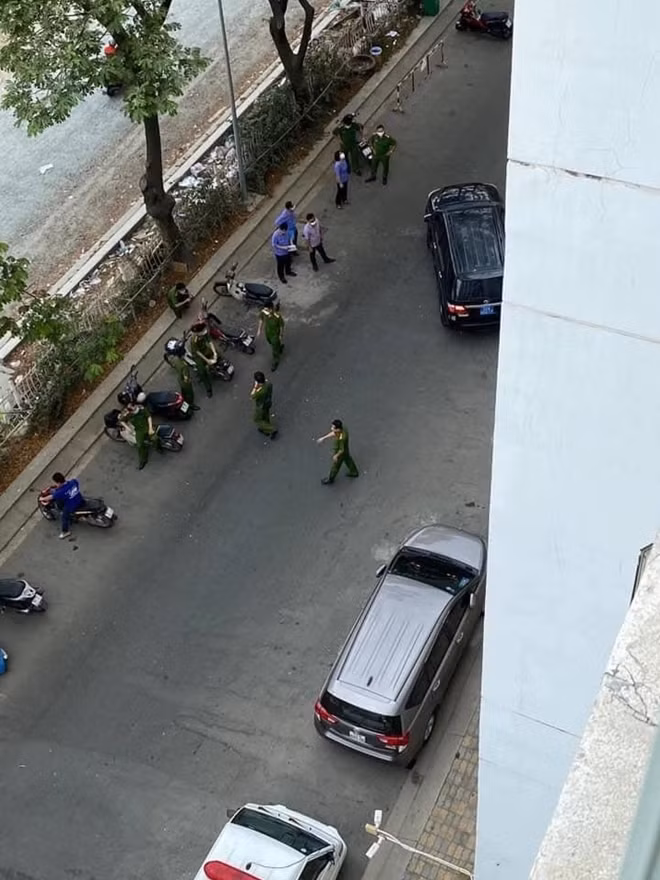 Hiện trường được phong tỏa
