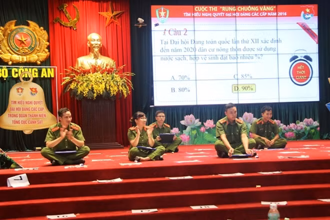 Các thí sinh lần lượt trả lời 47 câu hỏi