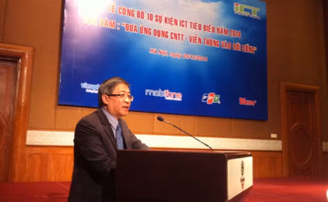 Thứ trưởng Lê Nam Thắng phát biểu tại lễ công bố 10 sự kiện CNTT-TT tiêu biểu năm 2014. Thứ trưởng Lê Nam Thắng phát biểu tại lễ công bố 10 sự kiện CNTT-TT tiêu biểu năm 2014.