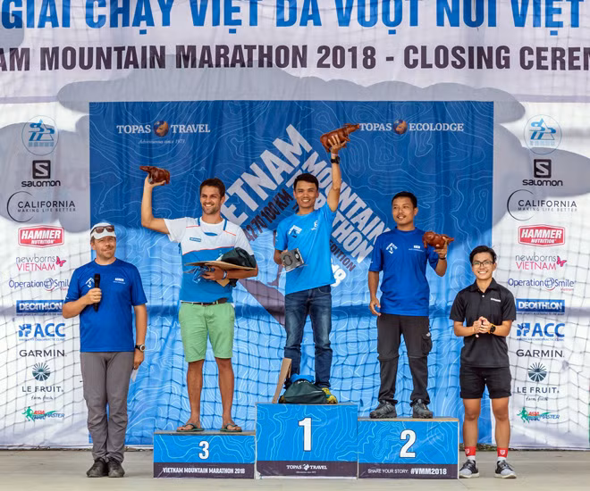 Thành tích 70km nam: 1. Nguyễn Sỹ Hiếu (Vietnam); 2. Robert West (United Kingdom); 3. Julien Petit (France)