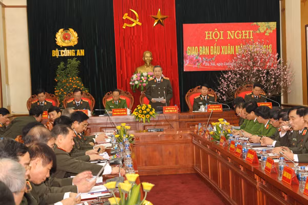 Bộ trưởng Tô Lâm phát biểu chỉ đạo Hội nghị.