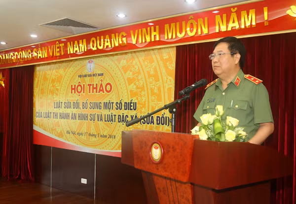 Trung tướng Nguyễn Ngọc Anh phát biểu tại hội thảo. Trung tướng Nguyễn Ngọc Anh phát biểu tại hội thảo.