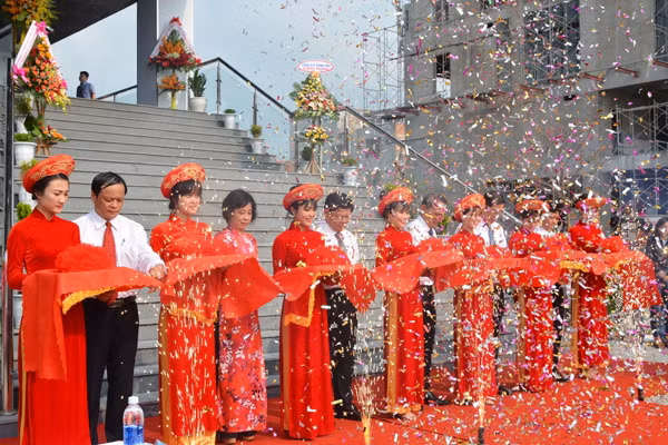 Lễ khánh thành Nhà trưng bày Hoàng Sa vào ngày 28-3-2018.