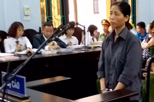 Bị cáo Hoàng Thị Hiền tại phiên xử.