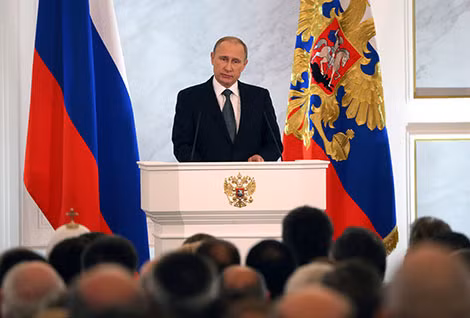 Tổng thống Putin khẳng định phải trị triệt để vấn nạn tham nhũng ở Nga. Ảnh: Time.
