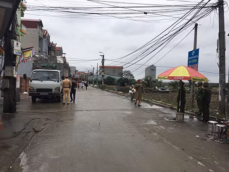 Sau vụ nổ kinh hoàng, huyện Yên Phong lập các chốt trực 24/24 giờ tại khu vực xã Văn Môn.