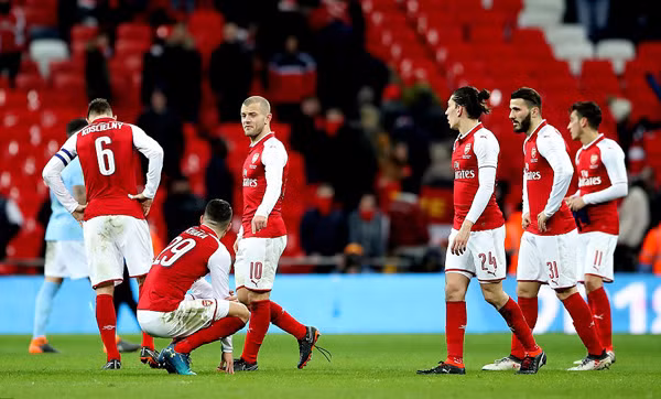 Arsenal đã phải nhận một trận thua tan nát trước Manchester City.