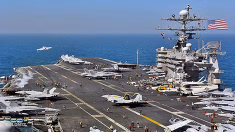 Tàu sân bay USS Harry S. Truman đang tới Địa Trung Hải. Ảnh: Military Colonel.