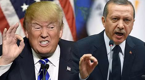 Tổng thống Mỹ Donald Trump và Tổng thống Thổ Nhĩ Kỳ Tayyip Erdogan.