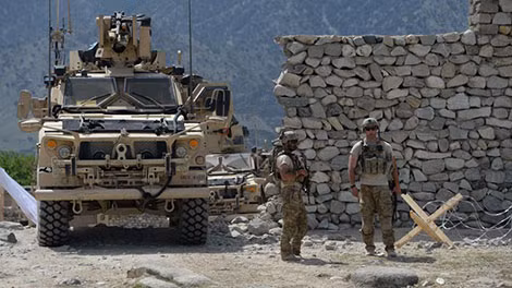 Lính Mỹ tại một địa điểm đóng quân ở Afghanistan. Ảnh: Hindustan Times.